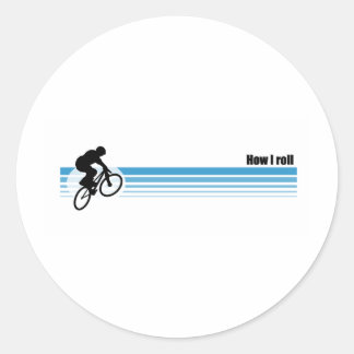 BMX - How I roll Classic Round Sticker