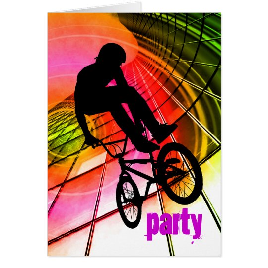 BMX in Lines and Circles Card