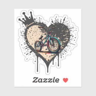 BMX Is My Love Custom-Cut Vinyl Sticker
