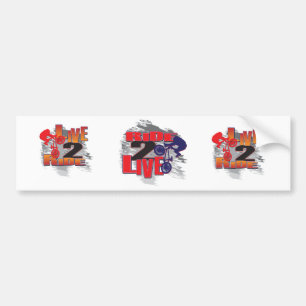 BMX Live to Ride Ride to Live Bumper Sticker