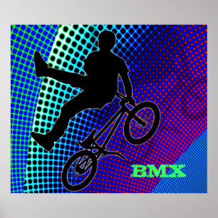 BMX on Fractal Movie Marquee Poster