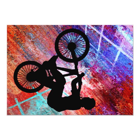 BMX on Rusty Grunge Card