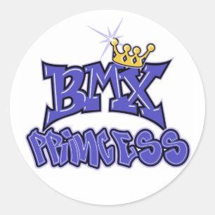 BMX Princess Classic Round Sticker