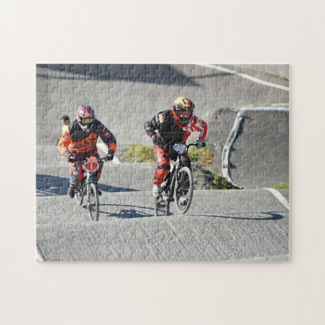 Bmx Race Action Cyclists Rad Bundesliga Bike Jigsaw Puzzle (Horizontal)