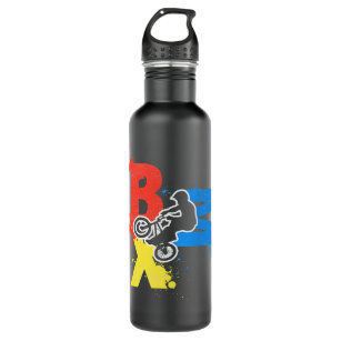 BMX Racing Bike Rider American Retro T Shirt 710 Ml Water Bottle