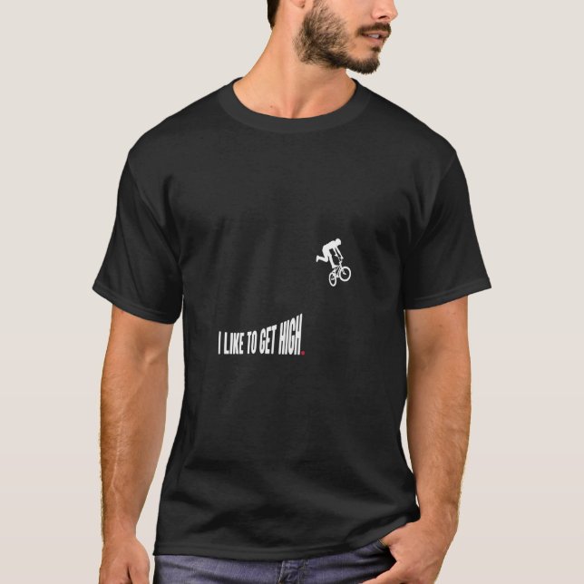 BMX Racing Cyclocross Race Cycling  Cool Bike Girl T-Shirt (Front)