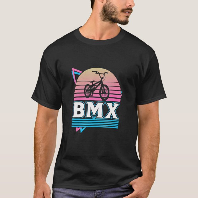 BMX Racing Cyclocross Race Cycling  Cool Bike Girl T-Shirt (Front)