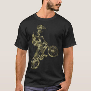 BMX Racing Extreme sports Bike Rider camouflage de T-Shirt