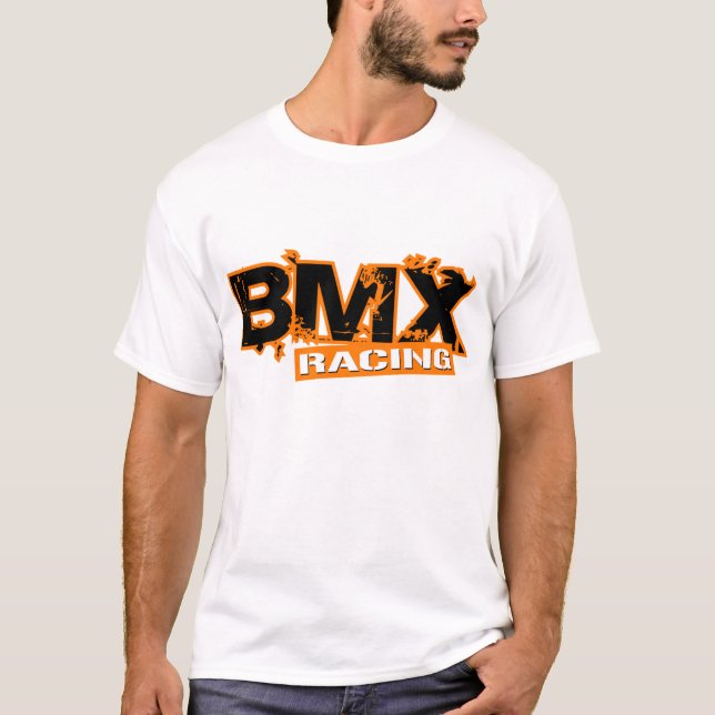 BMX RACING ORANGE T-Shirt (Front)