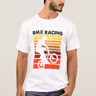 Bmx Racing Sports Retro Vintage Bicycle Motocross T-Shirt
