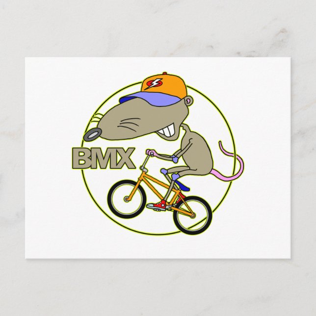 BMX Rat Postcard (Front)