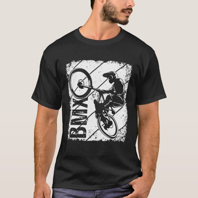 BMX Retro Vintage Bike Freestyle Biker Fan T-Shirt (Front)