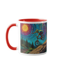 BMX Rider on Mountain Slope