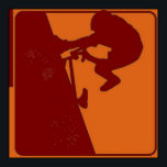 BMX Rider Pop Art Poster<br><div class="desc">Cool BMX pop art design</div>