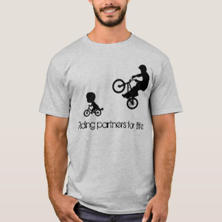 BMX Riding Partners dad t-shirt