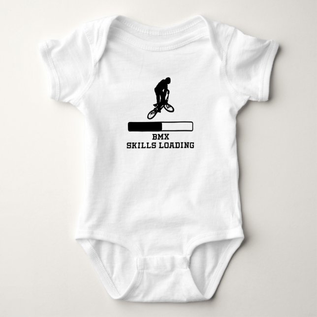 BMX Skills Loading Baby Bodysuit (Front)