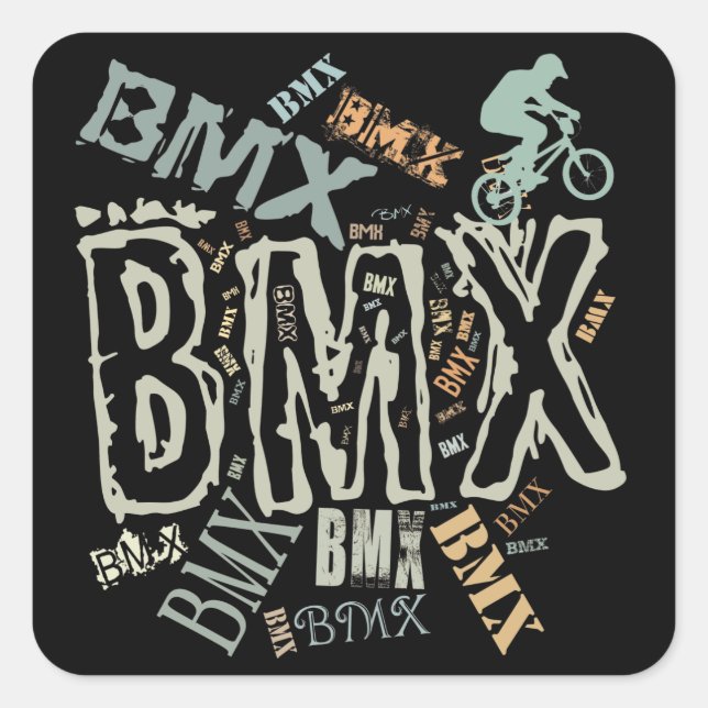 BMX SQUARE STICKER (Front)