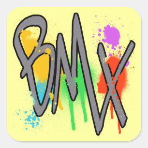 BMX SQUARE STICKER