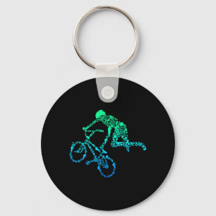 Bmx Stunt Dirt Bike Freestyle Driver Gift Key Ring