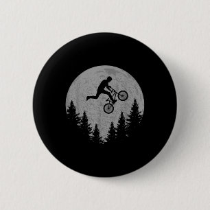 Bmx Stunt Dirt Bike Moon Freestyle Rider Gift 6 Cm Round Badge