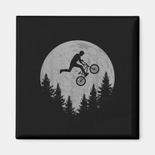 Bmx Stunt Dirt Bike Moon Freestyle Rider Gift Magnet