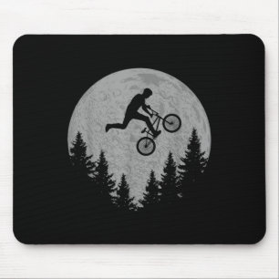 Bmx Stunt Dirt Bike Moon Freestyle Rider Gift Mouse Pad