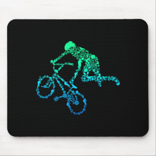 Bmx Stunt Dirt Bike Style Driver Gift Performance Mouse Pad