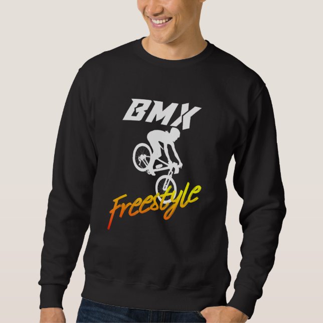 Bmx Stunts Bike Bicycle Bike Motocross 12 Sweatshirt (Front)