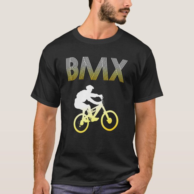 Bmx Stunts Bike Bicycle Bike Motocross 15 T-Shirt (Front)