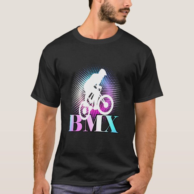 Bmx Stunts Bike Bicycle Bike Motocross 18 T-Shirt (Front)