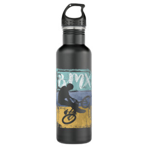 BMX Tee - Vintage Retro BMX Bike Rider 710 Ml Water Bottle