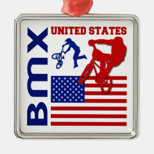 BMX United States Metal Tree Decoration