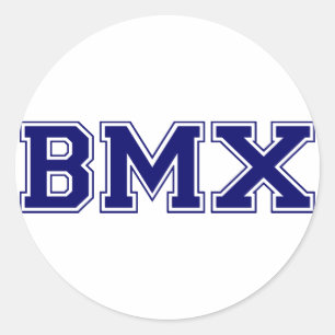 BMX University Style Classic Round Sticker