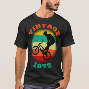 BMX Vintage 1975 Birthday Bicycle BMXer Bike T-Shirt