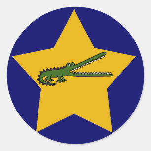 BN- Gold Star Crocodile Stickers