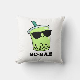 Bo-bae Funny Boba Tea Pun  Cushion
