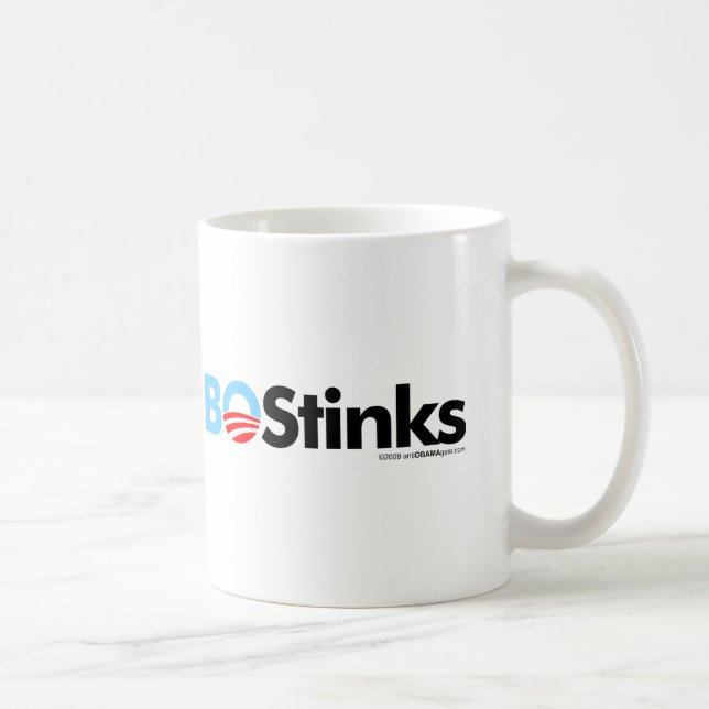 BO Stinks Graphic Coffee Mug (Right)