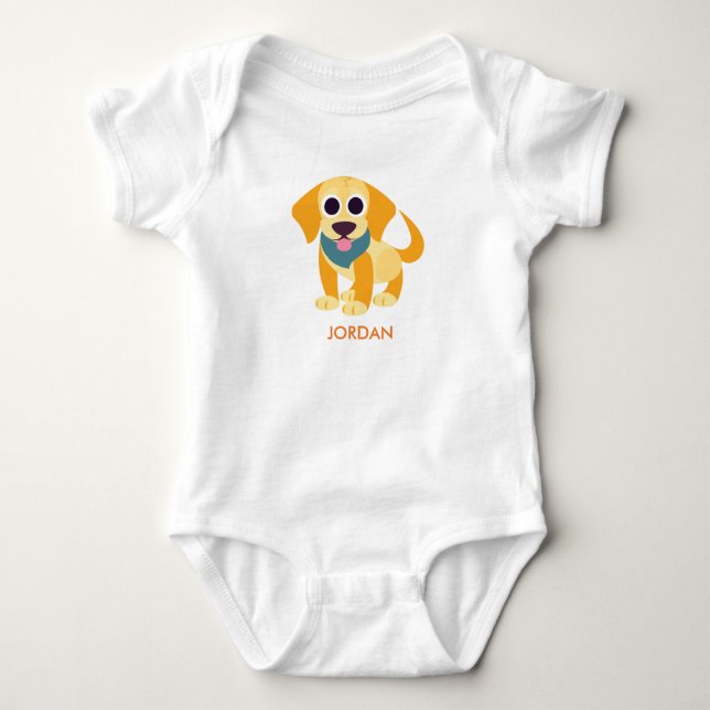 Bo the Dog Baby Bodysuit (Front)
