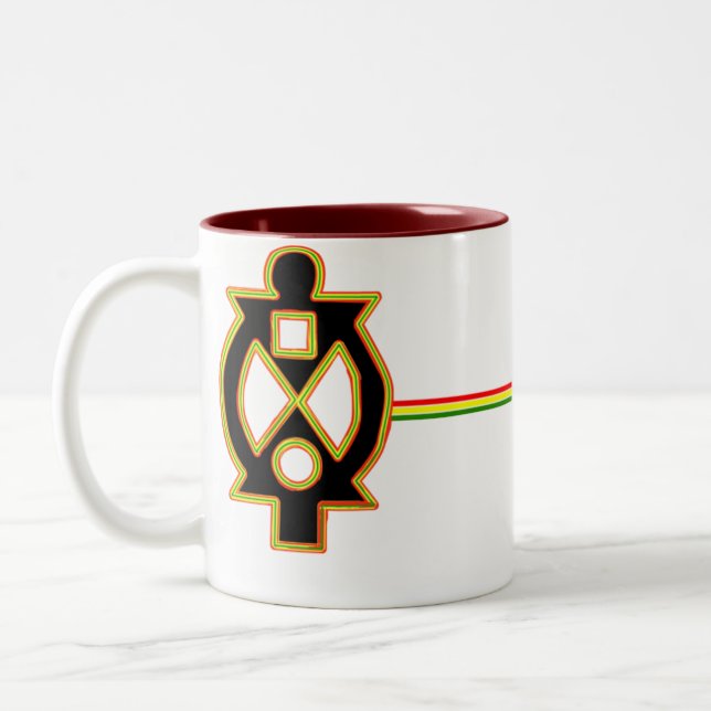 Boa Me Na Me Mmoa Wo Two-Tone Coffee Mug (Left)