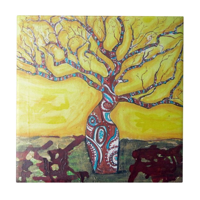 Boab Bright Ceramic Tile (Front)