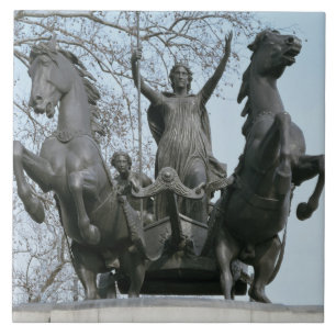 Boadicea, 1850s (bronze) (see also 33580) tile
