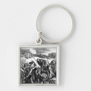 Boadicea Inciting the Iceni against the Romans Key Ring