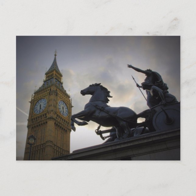 Boadicea Statue - Elizabeth Tower - Postcard (Front)