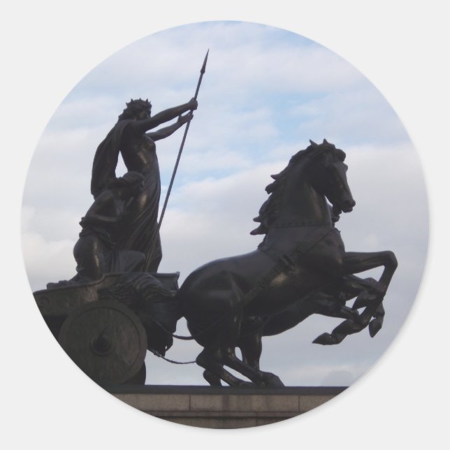 Boadicea Statue Sticker (Front)