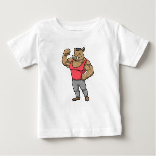 Boar Bodybuilder Bodybuilding Muscles Baby T-Shirt