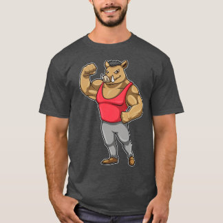 Boar Bodybuilder Bodybuilding Muscles T-Shirt