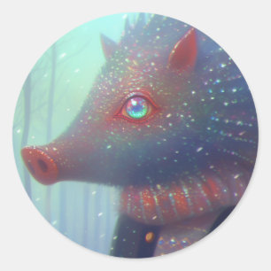 Boar Classic Round Sticker