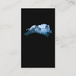 Boar Hog Forest Silhouette Business Card
