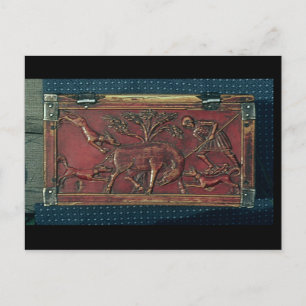 Boar Hunt, plaque from a Byzantine casket, 11th ce Postcard