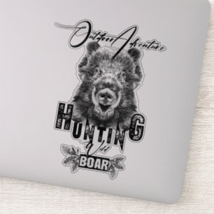 boar hunting    Sticker
